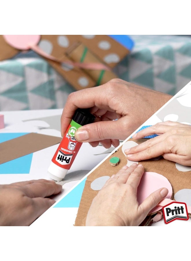 بريت عصا صمغ بريت آمنة وصديقة للأطفال للأنشطة الفنية والحرفية، لاصق قوي 43 جم، عبوة اقتصادية مكونة من 4 قطع - Image 5